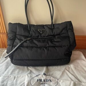Authentic Prada Tesuto Bomber Tote